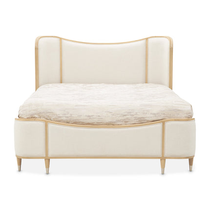 Michael Amini Camellia Field Caramel Upholstered Bed