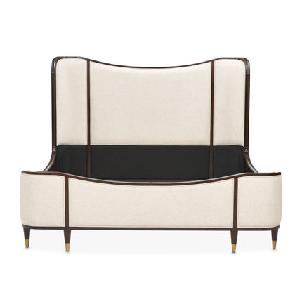 Michael Amini Camellia Field Caramel Upholstered Bed