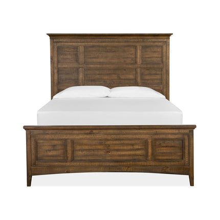 Magnussen Home Bay Creek Toasted Nutmeg Panel Queen Size Bed With Storage