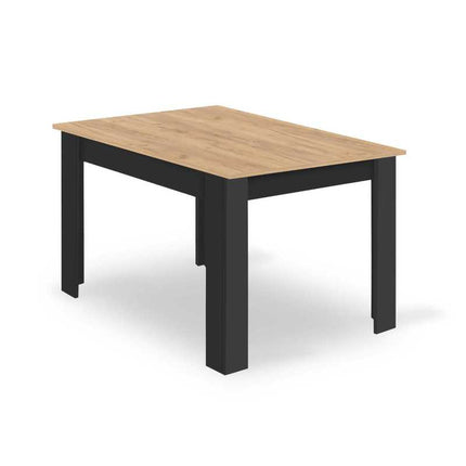 NP 120x80 Ambachtelijke Tafel met Zwarte Poten – een modern meubelstuk met een rechthoekig tafelblad, perfect voor de keuken, eetkamer en woonkamer. Functioneel ontwerp en stevig vakmanschap