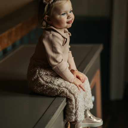 Linnie Trousers | Soft Taupe Teddy
