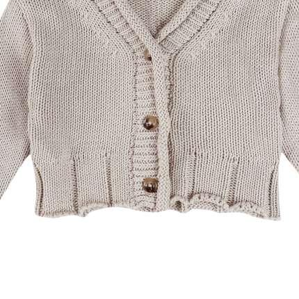 Amelot Cardigan | Kindervest | Soft Sand