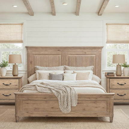 Magnussen Home Harmony Heights Belgium Wheat California King Panel Bed