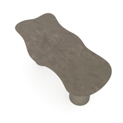 Beton eettafel Leather Taupe - Wolk - columbus duo leather taupe