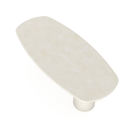 Beton eettafel creamy white - Deens ovaal - Columbus duo creamy white