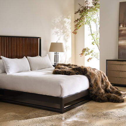 Caracole Pinstripe Slatted Bed