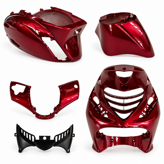 Piaggio Zip SP Plaatset 5-Delig Candy Red – Kappenset / Beplatingsset