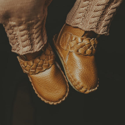 Mace Booties | Toast Grain Leather