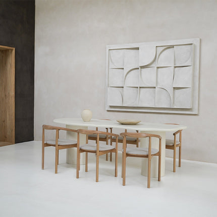 Beton-Esstisch Creamy White - Wolke - Columbus Duo Creamy White