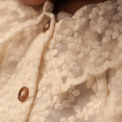 Mailien Blouse | Kinderblouse | Warm White