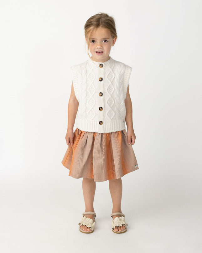 Landien Merino Wool Vest | Crispy White