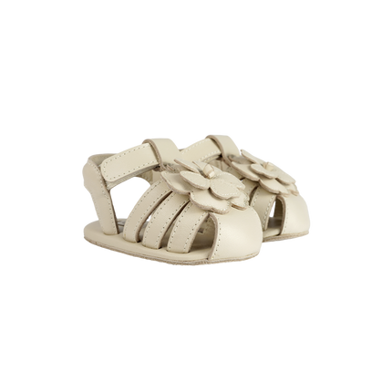 Duni Fields Sandals | White Buttercup | Cream Leather