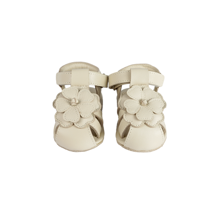 Duni Fields Sandals | White Buttercup | Cream Leather