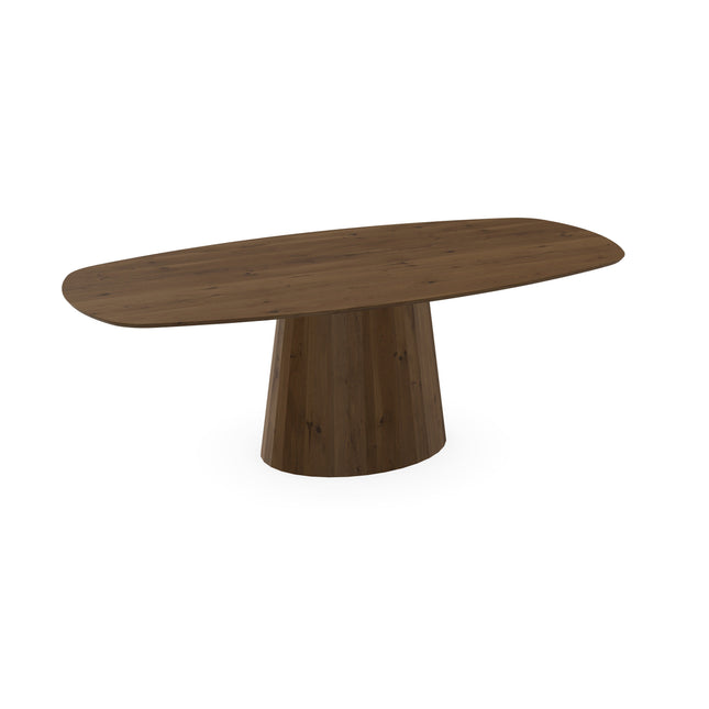 Eiken massief eettafel toscane 2x - deens ovaal - Sjors toscane 2x