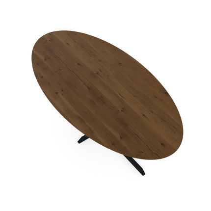 Massiver Eichen-Esstisch Toscane 2x - Oval - Ilona Schwarz