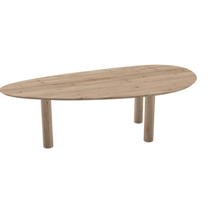 Eiken massief eettafel Naturel - Kiezel B - Columbus naturel