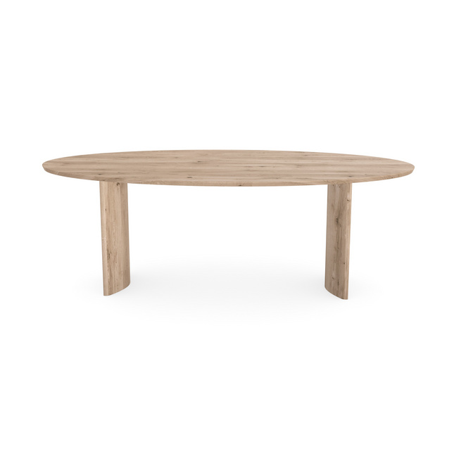 Eiken massief eettafel Naturel - Ovaal - LouLou Eiken Fineer