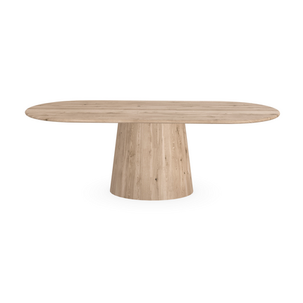 Massiver Eichentisch Natur - Flach oval - Sjors massive Eiche
