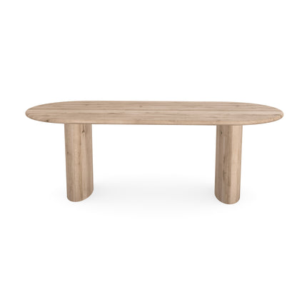 Massiver Eichentisch Natur - Flach oval - Freya Natur