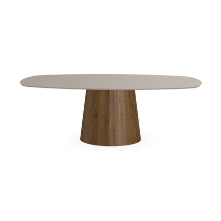 Fenix-Esstisch Beige Arizona - Dänisches Oval - Sjors Toscane 2x