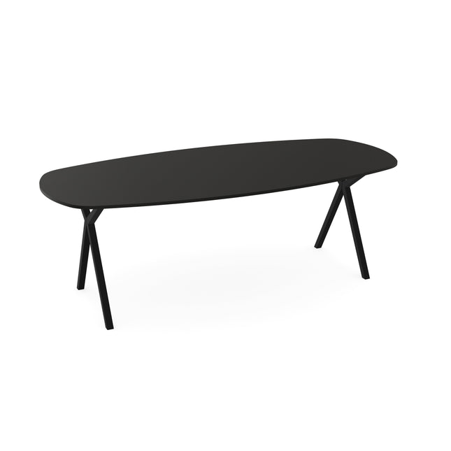 Fenix Eettafel Piomba Doha - Deens Ovaal - Scissor zwart