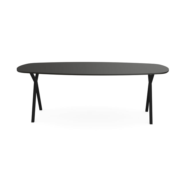 Fenix Eettafel Piomba Doha - Deens Ovaal - Scissor zwart