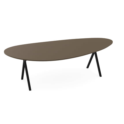 Fenix-Esstisch Castoro Ottawa - Kiesel A - Scissor schwarz