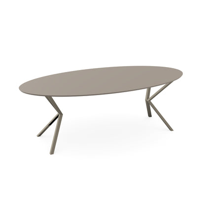 Fenix-Esstisch Beige Arizona - Oval - VV Hellbraun