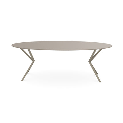 Fenix-Esstisch Beige Arizona - Oval - VV Hellbraun