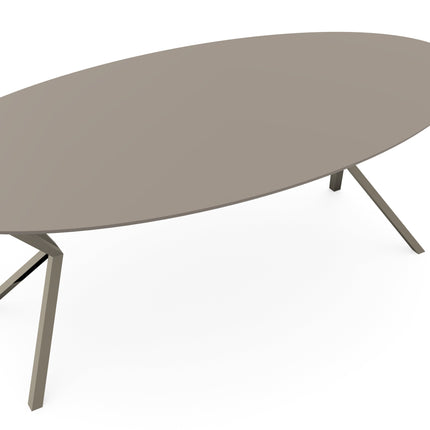 Fenix-Esstisch Beige Arizona - Oval - VV Hellbraun
