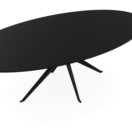Fenix-Esstisch Nero Ingo - oval - Anna schwarz