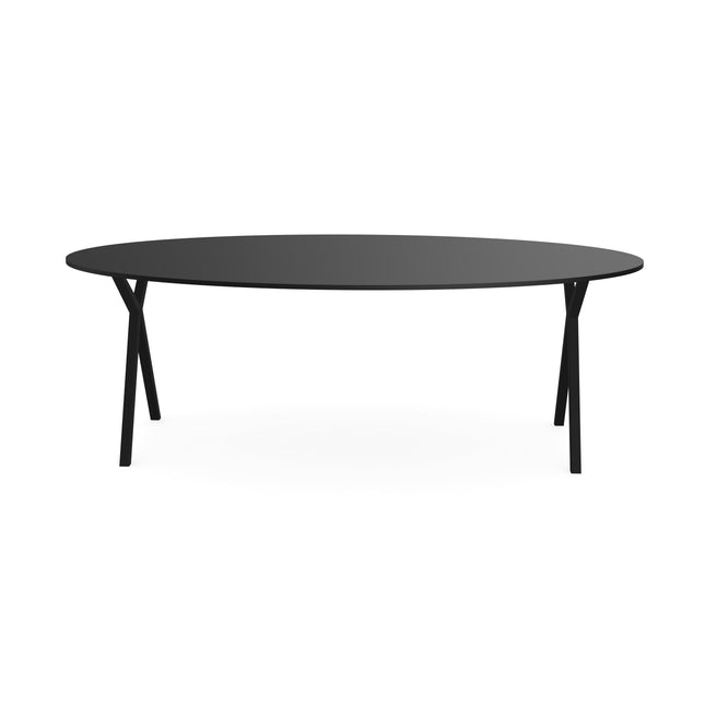 Fenix-Esstisch Nero Ingo - oval - Scissor schwarz