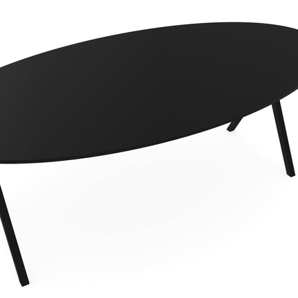 Fenix-Esstisch Nero Ingo - oval - Scissor schwarz