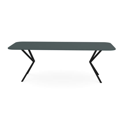 Fenix-Esstisch Verde Comodoro - Gerade mit Radius - VV schwarz