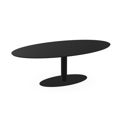 Fenix-Esstisch Nero Ingo - Oval - Giro oval schwarz