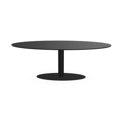 Fenix-Esstisch Nero Ingo - Oval - Giro oval schwarz