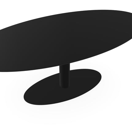 Fenix-Esstisch Nero Ingo - Oval - Giro oval schwarz
