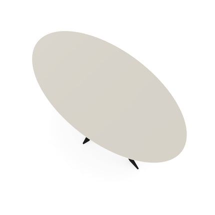 Fenix-Esstisch Bianco Male - Oval - Matrix ultradünn schwarz