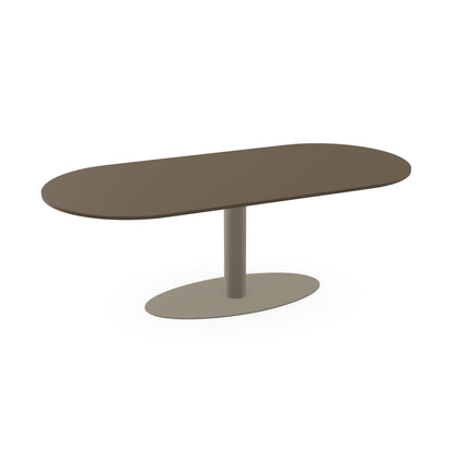Fenix-Esstisch Castoro Ottawa - Flaches Oval - Giro Oval Hellbraun