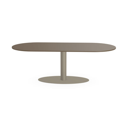 Fenix-Esstisch Castoro Ottawa - Flaches Oval - Giro Oval Hellbraun