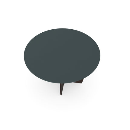 Fenix eettafel Verde Comodoro - Rond - Maan walnut brown 2x