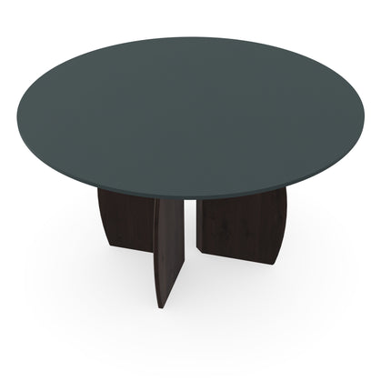 Fenix eettafel Verde Comodoro - Rond - Maan walnut brown 2x