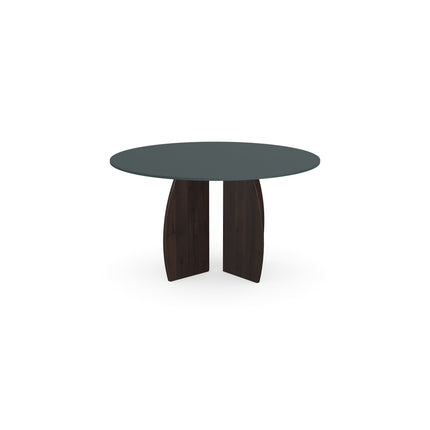 Fenix eettafel Verde Comodoro - Rond - Maan walnut brown 2x