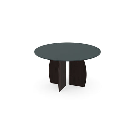 Fenix eettafel Verde Comodoro - Rond - Maan walnut brown 2x
