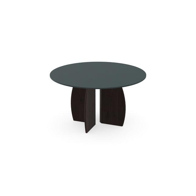 Fenix eettafel Verde Comodoro - Rond - Maan walnut brown 2x