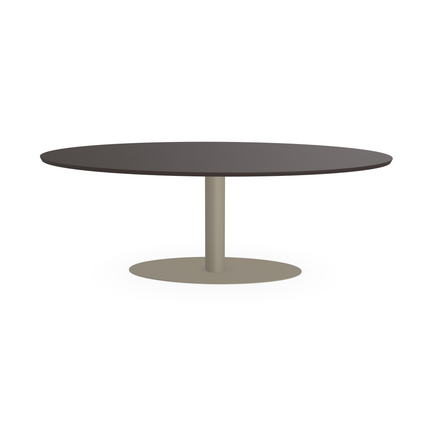 Fenix-Esstisch Grigio Aragona - Oval - Giro oval hellbraun