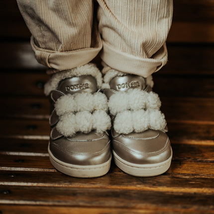 Hanzell Sneakers | Kindersneakers | Champagne Metallic Leather