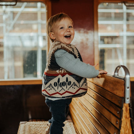 Ginys Gilet | Blue Marine Melange