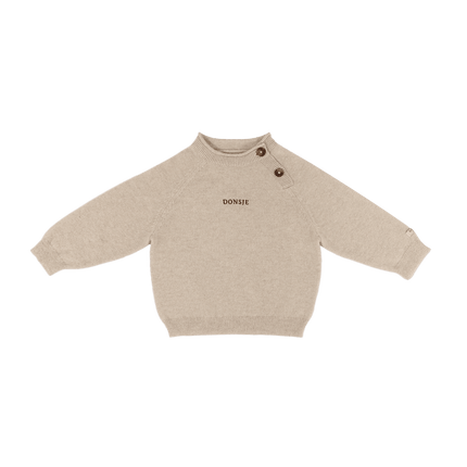 Collyns Cashmere Wool Sweater | Soft Sand Melange