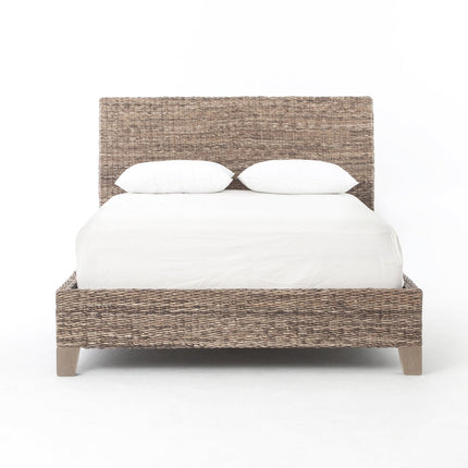 Four Hands Lanai Banana Leaf Bed-Grey Wash